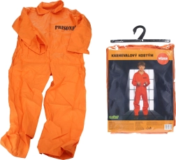 Detský karnevalový kostým väzňa M (110–120 cm)