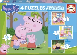Puzzle PRASIATKO PEPPA 4v1 (6–16 dielikov) EDUCA
