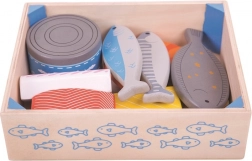 Drevené morské plody v krabičke Bigjigs Toys