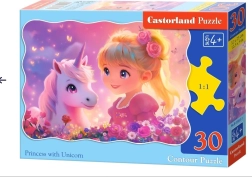 Puzzle Princezná s jednorožcom 30 dielikov CASTORLAND