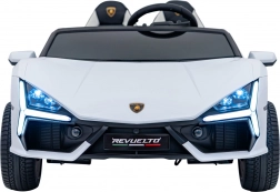 Detské elektrické auto Lamborghini Revuelto XL 24V – biele, dvojmiestne