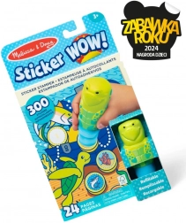 Sticker Wow - Knižka a pečiatka s nálepkami - Morská korytnačka