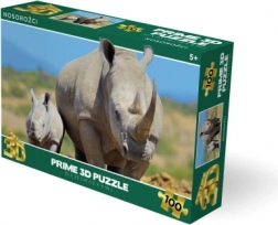 3D puzzle nosorožce 100 dielikov