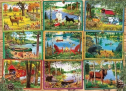 Puzzle Pohľady od jazera 1000 dielikov COBBLE HILL