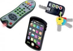 Trio set Tech Too – kľúče, TV ovládač a detský smartphone
