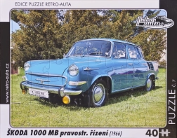 puzzle Škoda 1000 MB retro autá 40 dielikov