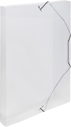 Archivačný box A4 s gumou priehľadný