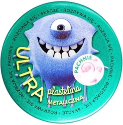 Voňavá ultra plastelína modrá metalická žuvačka 128 g