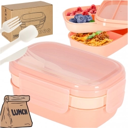 Lunch box s priehradkami 1900 ml, marhuľový