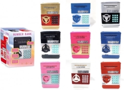 Pokladnička sejf s kódom a svetelnými a zvukovými efektmi