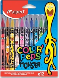Fixky MAPED Color'Peps Monster, sada 12 farieb