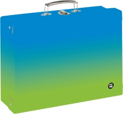 Kufrík A4 OXY Ombre Modro-zelený