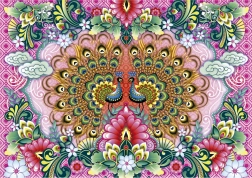 Puzzle pávy indické 1500 dielikov