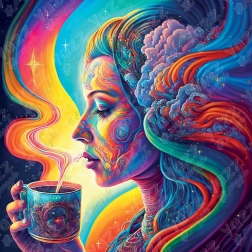 Štvorcové puzzle Posvätné kakao 1023 dielikov od Yazz