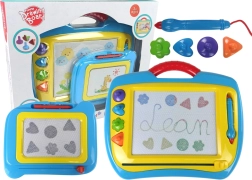Magnetická kresliaca tabuľa – sada 2 kusov, modro‑žltá