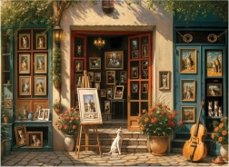 Puzzle Mačacia galéria 1000 dielikov ANATOLIAN