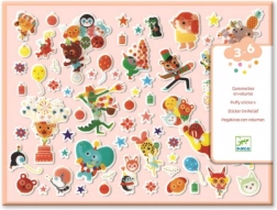 Sada plastických nálepiek Party Djeco