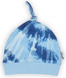 Dojčenská bavlnená čiapočka modrá Nicol Tomi
