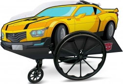 Karnevalový kostým vozidlo TRANSFORMERS Bumblebee na invalidný vozík