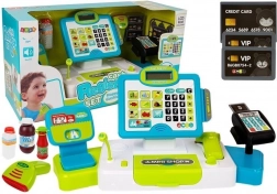 Detská pokladnica s dotykovým panelom, váhou, skenerom a platobným terminálom