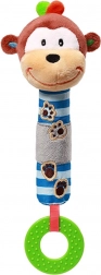 plyšová pískacia hračka s hryzátkom BABY ONO opička