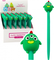 Gélové pero Zelený Stvorený s Modrým Atramentom 17 cm 0,5 mm