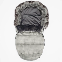 Zimný fusak s flísom New Baby Lux, sivý