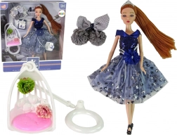 Bábika EMILY s hojdačkou a kvetmi