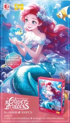 Puzzle 100 dielikov morská víla s trblietkami