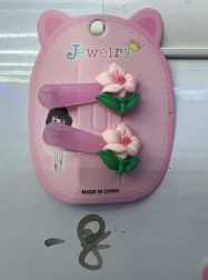 Sponky do vlasov Ružové kvety sada