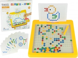 Magnetická tabuľa so 100 korálikmi žltá