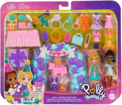 Polly Pocket narodeninová párty – módny herný set s bábikami a doplnkami