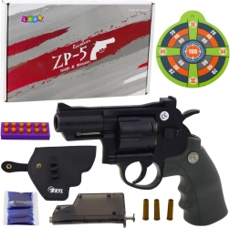 Hra revolverová s penovými nábojmi a gélovými guľkami