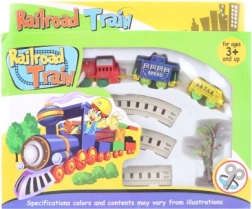 Vláčiková dráha s lokomotívou na kľúčik a 2 vagónmi