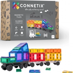 Connetix Rainbow Transport Pack magnetická stavebnica 50 dielov