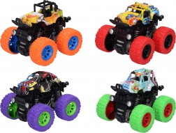 Terénne auto na zotrvačník s graffiti 9 cm