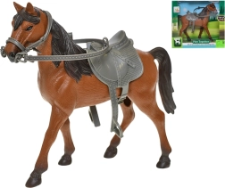 Kôň so sedlom 28 cm – realistická figúrka pre deti