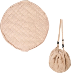 Play&Go Noomad Soft hracia deka a vak na hračky stripes brown