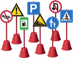 Zábavný set veľkých dopravných značiek Classic World