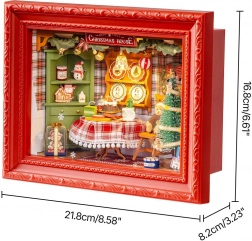 Rolife drevené 3D puzzle Štedrovečerná večera s LED, 125 dielikov