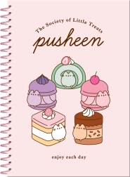 Pusheen set – krúžkový blok a samolepky