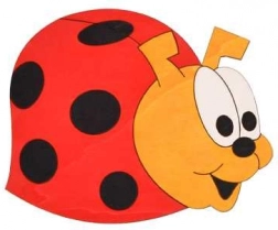 Stredná drevená dekorácia Lienka