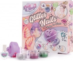 Súprava trblietavých nechtov Love and Hugs