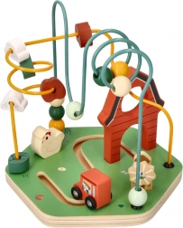 Motivačný korálkový labyrint farma