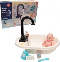 Vanička pre bábiku s funkčnou sprchou a doplnkami