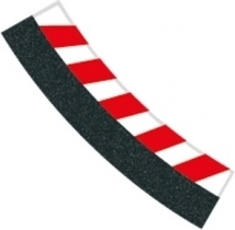 vnútorné krajnice pre zákrutu 3/30° pre autodráhy Carrera Evolution, Digital 132 a Digital 124