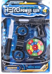 Policajný set s efektmi pištole