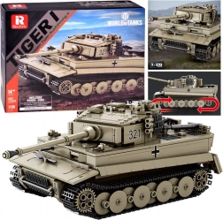 Stavebnica tanku Tiger I WORLD OF TANKS 1:28 (1138 dielikov)
