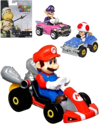 Mattel Hot Wheels Mario Kart kovové autíčko s figúrkou – 1 kus