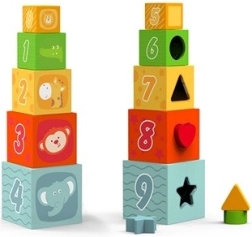 Drevená skladacia vkladačka kocky BABU